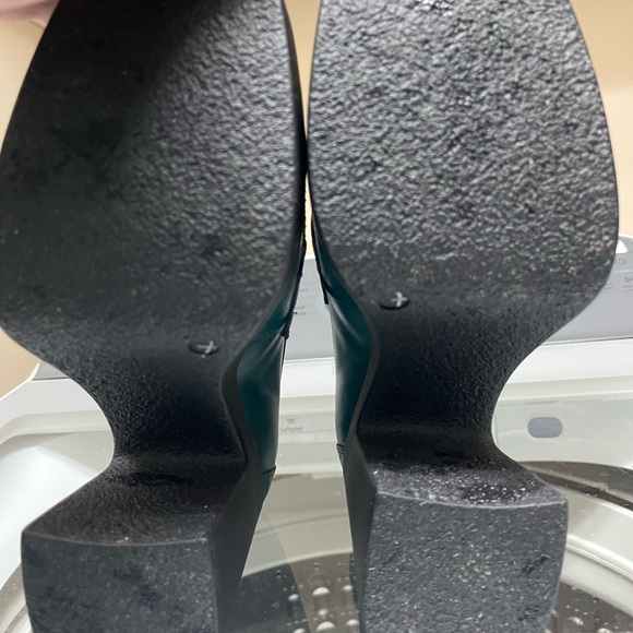 Free People Teal Leather Platform Loafers. Absolutely Stunning. NWOT - Picture 12 of 12